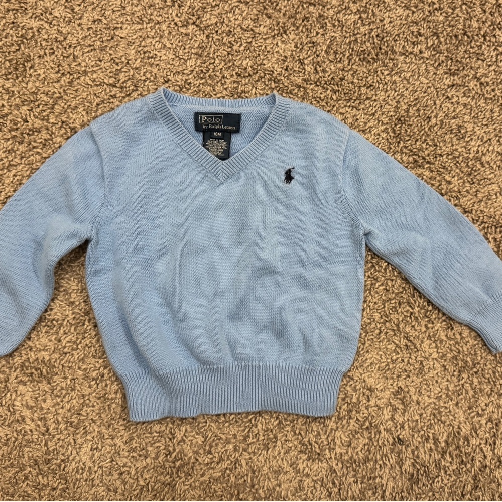 Polo by Ralph Lauren Blue Kids Sweater 18M